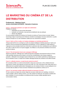 Marketing du cinéma et de la distribution