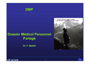 Dossier Médical Personnel / Partagé - Clinique Lyon-Nord