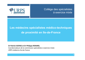 spécialités en accès indirect - URPS médecins Ile-de