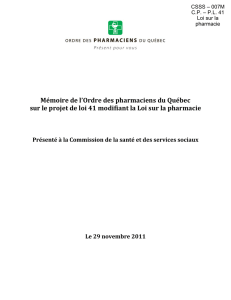 Ordre des pharmaciens du Québec (PDF, 416 ko)