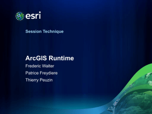 ArcGIS Runtime Workshop – Introduction