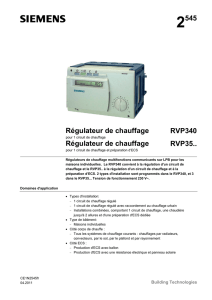 Régulateur de chauffage RVP 351