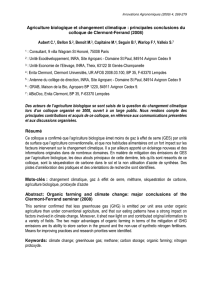 Agriculture biologique et changement climatique : principales