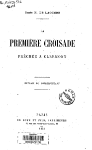La premiere croisade prechee a Clermont