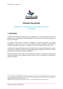 Dossier de presse - Fédération Française des Diabétiques