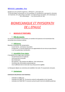 Epaule 5 biomecanique et physiopath francois