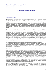 Intégralité du rapport sur le suivi du malade mental