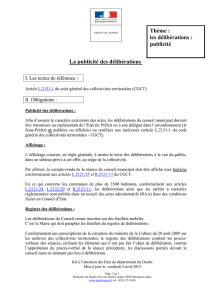 publicité des délibérations - format : PDF - 0,09 Mb