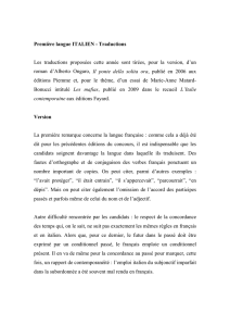 Rapport Traduction italien