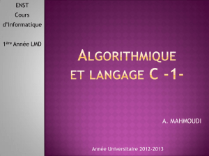 Algorithmique et langageC 1
