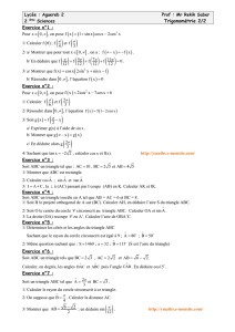 Trigonométrie 2 - ymaths - E