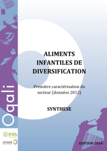 ALIMENTS INFANTILES DE DIVERSIFICATION - IAA