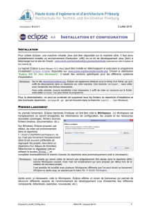 Eclipse - Installation et configuration