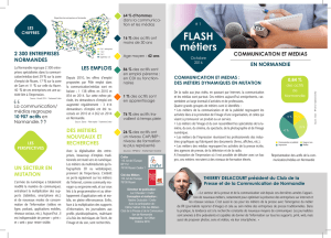 Flash métiers "Communication et médias en Normandie" (4 p.)