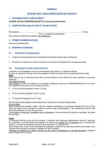 RCP Lexomil Roche comprimé-baguette, comprimé quadrisécable