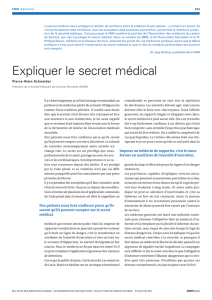 Expliquer le secret médical - Bulletin des médecins suisses