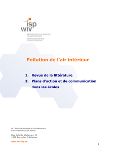 Pollution de l`air intérieur - Rapport 2011