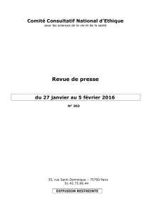 Revue de presse - CHU de Saint