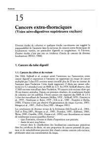 Cancers extra...thoraciques - iPubli