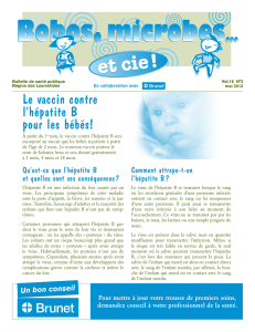 Le vaccin contre l`hépatite B pour les bébés!
