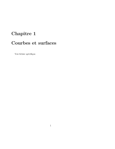 Chapitre 1 Courbes et surfaces - Université de Cergy
