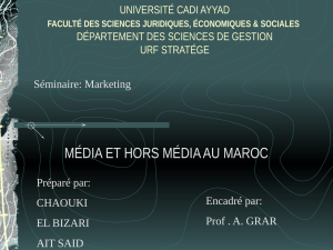 media et hors media au maroc