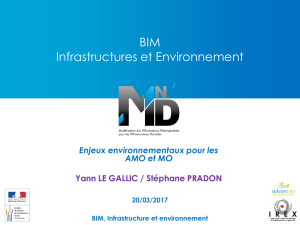 BIM Infrastructures et Environnement