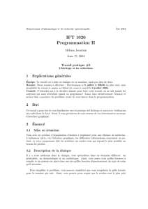 IFT 1020 Programmation II - Département d`informatique et de