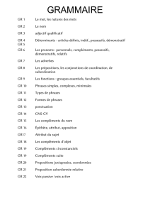 grammaire - Ecole Saint Joseph