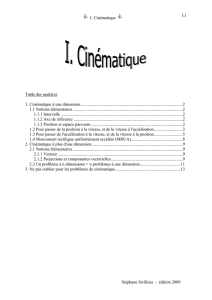 Cinématique