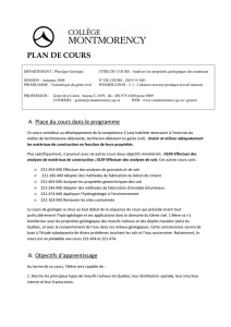 plan de cours - Collège Montmorency