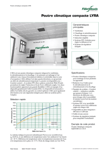 Poutre climatique compacte LYRA