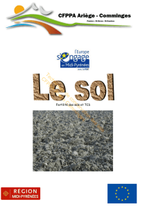 Techniques de conservation des sols CFPPA Ariège Comminges
