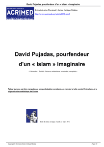 David Pujadas, pourfendeur d`un « islam » imaginaire