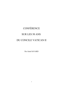 50 ans de Concile Vatican II