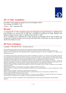 4D v11 SQL Assimilator