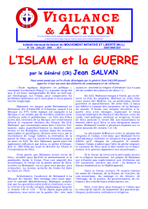 L`ISLAM et la GUERRE - Mouvement Initiative et Liberté