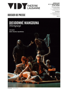 DIEUDONNÉ NIANGOUNA - Théâtre Vidy