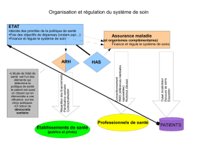 régulation et organisation du système de soins
