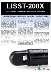 Granulomètre Submersible de Nouvelle Génération