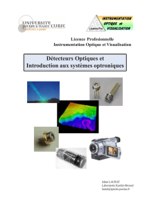 Détecteurs Optiques et Introduction aux systèmes