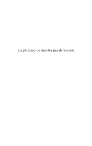 La philosophie dans les pas de Socrate