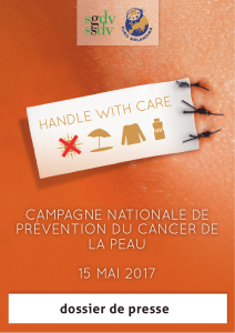 CAMPAGNE NATIONALE DE PRÉVENTION DU CANCER DE LA