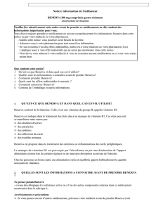 Notice: information de l`utilisateur