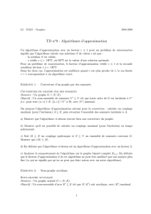 TD no9 : Algorithmes d`approximation - IMJ-PRG