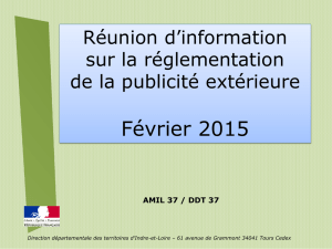 Règlementation Publicité extèrieur DDT37 - Mairie d`Azay-le