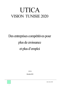 Vision UTICA 2020 - Version 23 décembre 2012