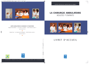 Livret d`accueil -mon intervention en ambulatoire