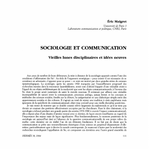 sociologie et communication