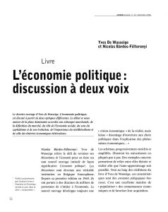 L`économie politique : discussion à deux voix